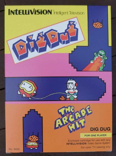 Dig Dug - NEW Reproduction Empty Box
