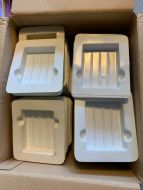 White cartridge trays for Mattel boxes